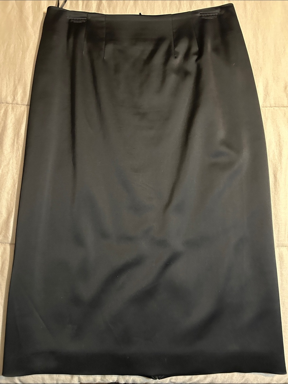 Size 8 Alberta Ferretti - Classic Black Pencil Skirt - Women's Tailored Skirt